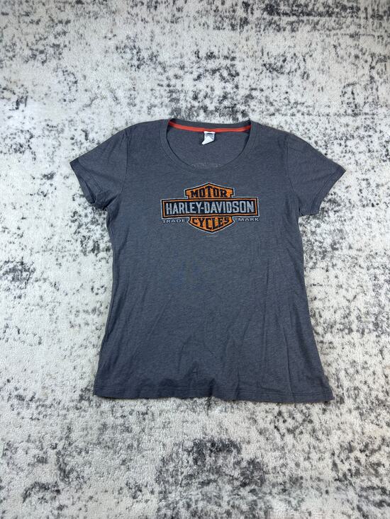 Harley-Davidson Tops - Harley Davidson T-Shirt Womens XL Gray Bigfoot Sasquatch Cranbrook BC Biker Tee